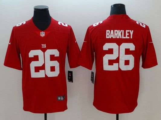 Men's New York Giants #26 Saquon Barkley Player Jersey Red