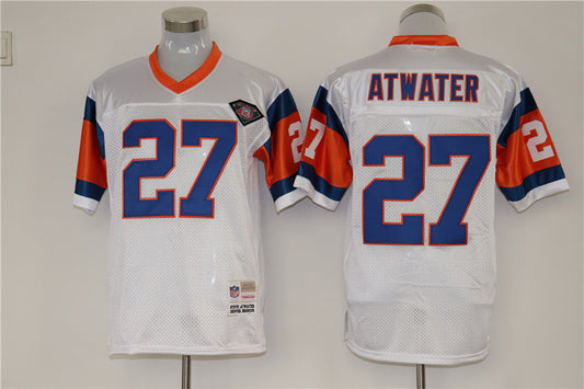 Men's Denver Broncos Steve Atwater Mitchell & Ness White Legacy Replica Jersey