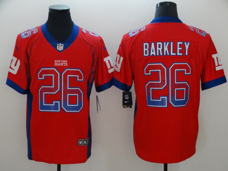 Men's New York Giants Saquon Barkley #26 Red Player Jersey