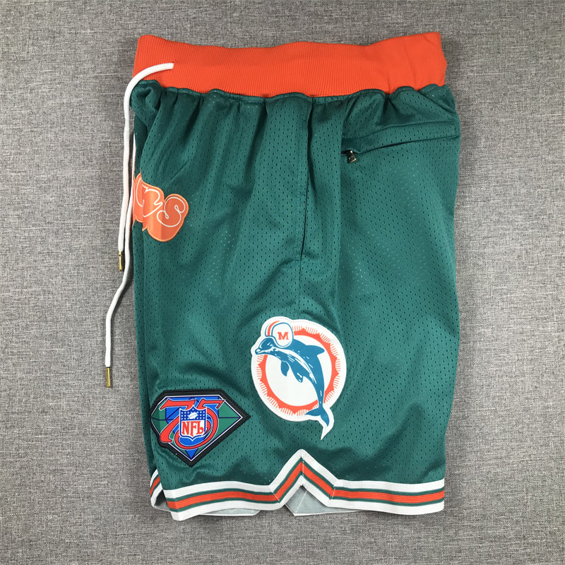 Men's Miami Dolphins Aqua Pocket Shorts