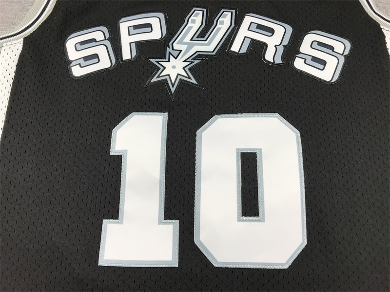 Men's San Antonio Spurs Dennis Rodman #10 Black 1993-94 Hardwood Classics Swingman Jersey