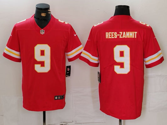 Men's Kansas City Chiefs Louis Rees-zammit #9 Red Game Jersey