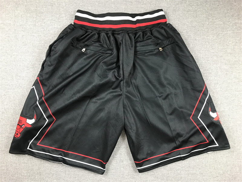 Men's Chicago Bulls Black Pocket Shorts