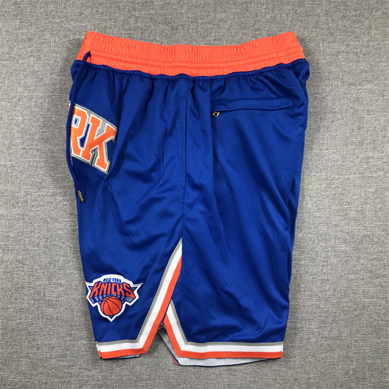 Men's New York Knicks Blue Icon Edition Pocket Shorts