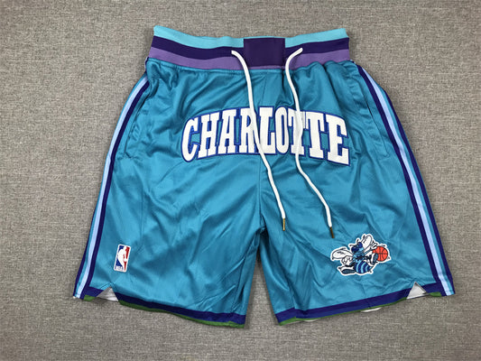 Men's Charlotte Hornets Teal Classic Edition Pocket Shorts