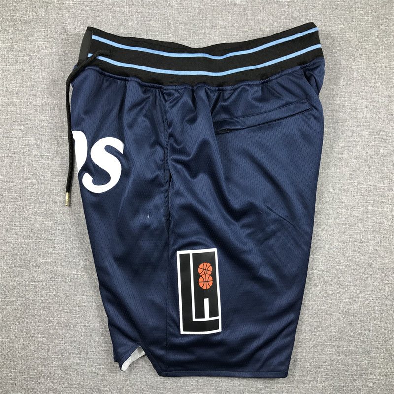 Men's LA Clippers Navy 2023/24 Pocket Shorts City Edition