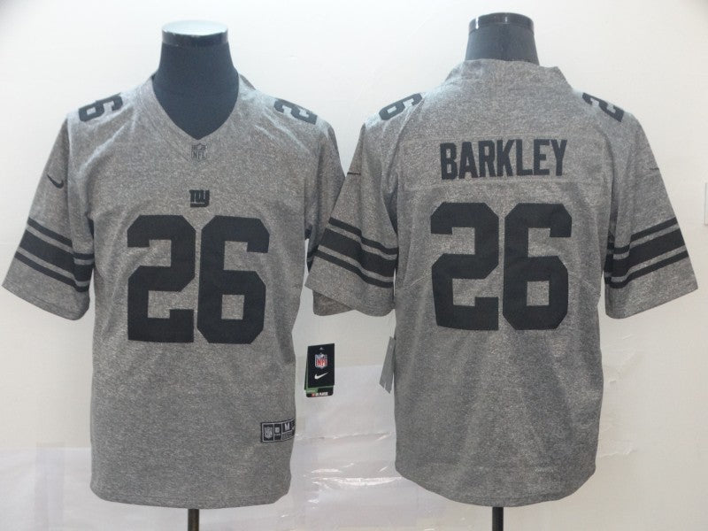 Men's New York Giants Saquon Barkley #26 Gray Jersey