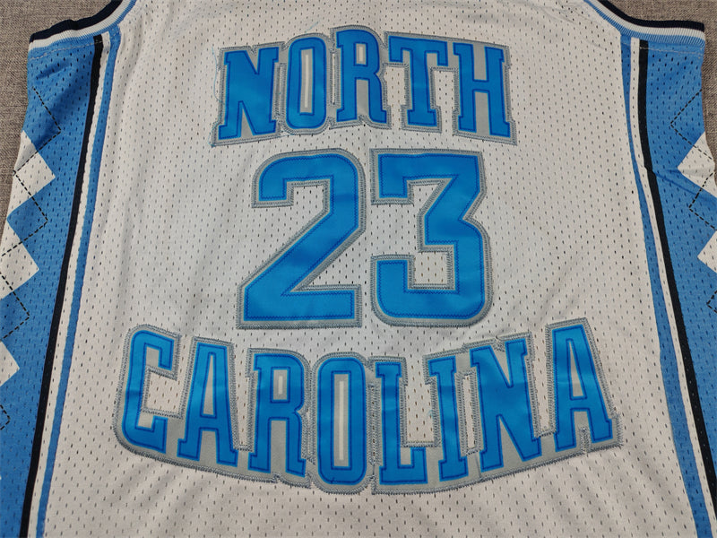 Men's North Carolina Tar Heels Michael Jordan #23 White Game Player Jersey