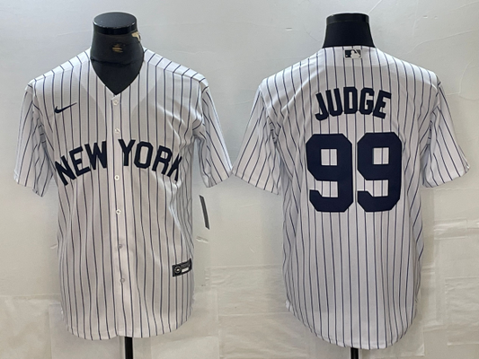 Men's New York Yankees Aaron Judge #99 White Limited Jersey