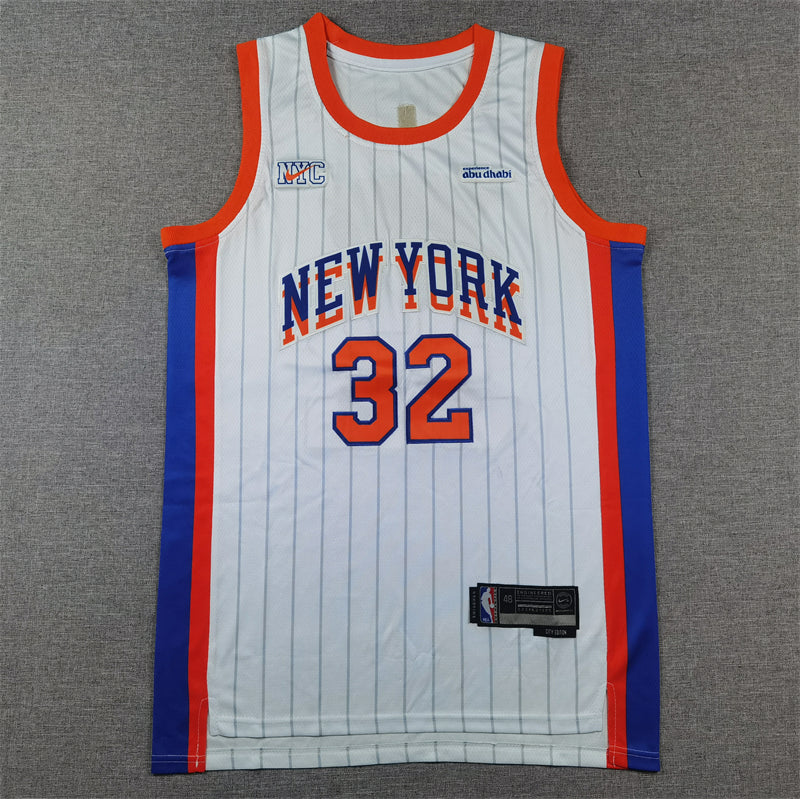 Men's New York Knicks Karl-Anthony Towns #32 White 2024/25 Swingman Player Jersey - City Edition