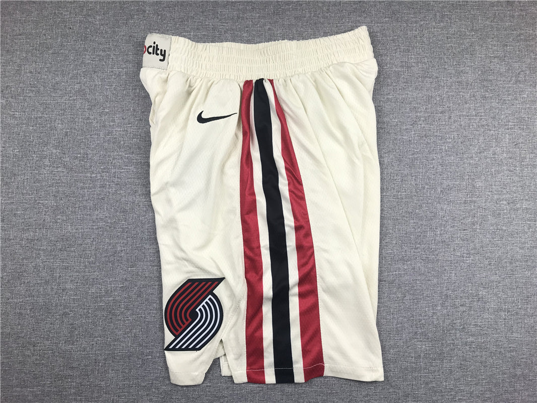 Men's Portland Trail Blazers White Pocket Shorts