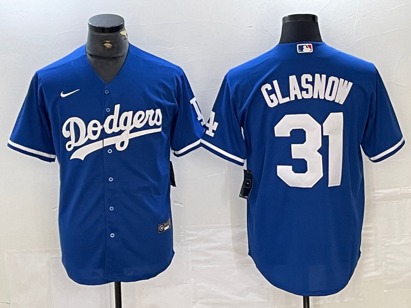 Men's Los Angeles Dodgers Tyler Glasnow #31 Blue Replica Player Jersey