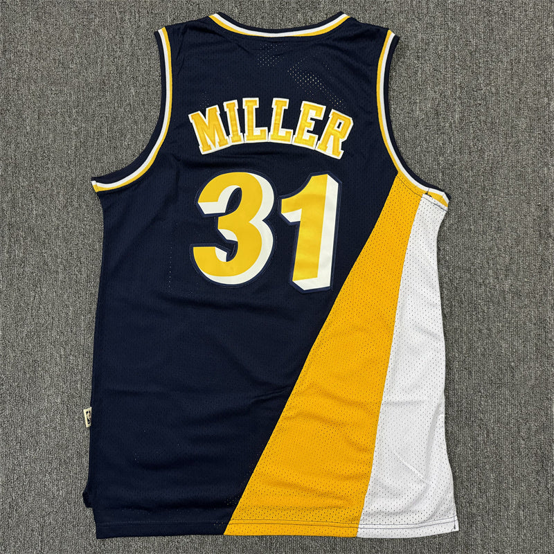 Men's Indiana Pacers Reggie Miller #31 Navy Replica Jersey