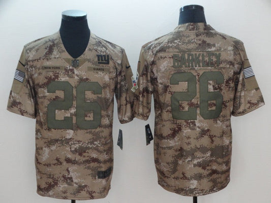 Men's New York Giants Saquon Barkley #26 Camouflage Player Game Jersey