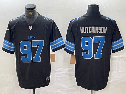 Men's Detroit Lions Aidan Hutchinson #97 Black Vapor F.U.S.E. Limited Jersey