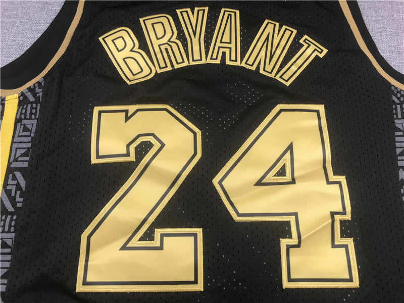 Men's Los Angeles Lakers Kobe Bryant #24 Black Replica Jersey