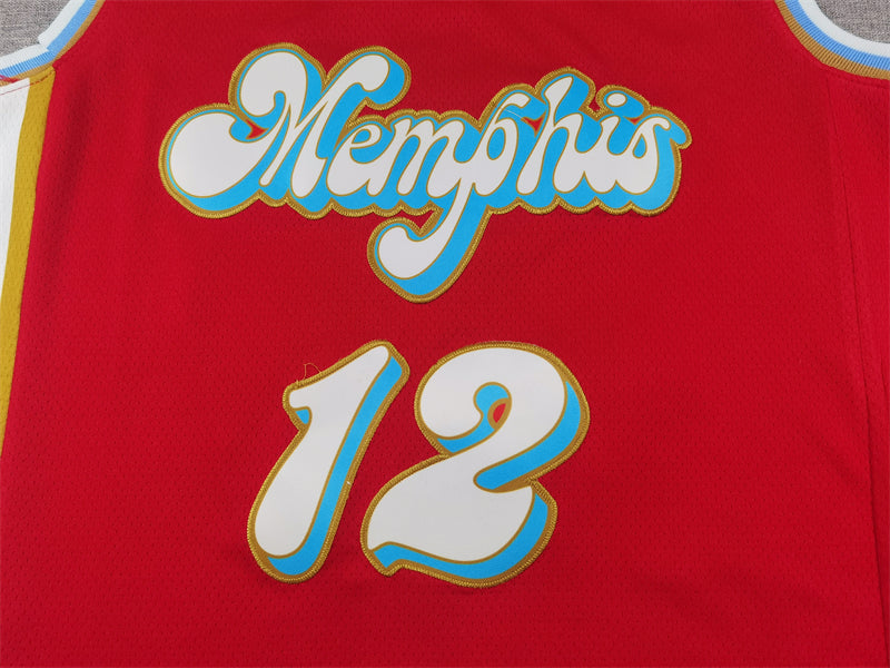 Men's Memphis Grizzlies Ja Morant #12 Red 2024/25 Swingman Player Jersey - City Edition