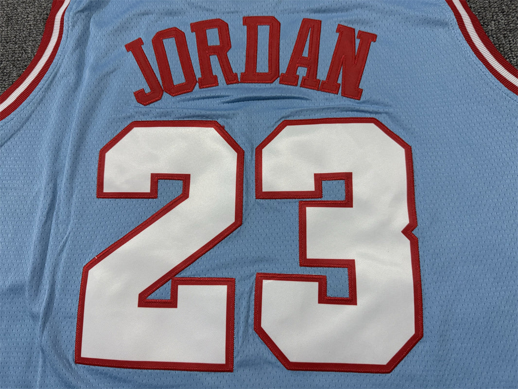 Men's Chicago Bulls Michael Jordan #23 Blue Swingman Jersey