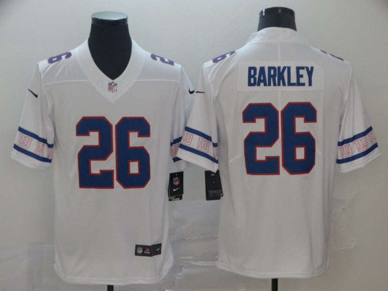 Men's New York Giants #26 Saquon Barkley White Game Jersey