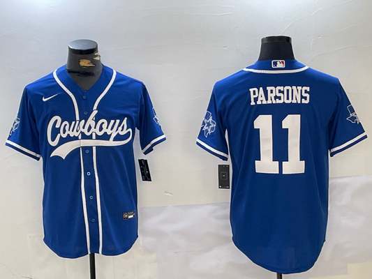 Men's Dallas Cowboys Micah Parsons #11 Blue Game Jersey