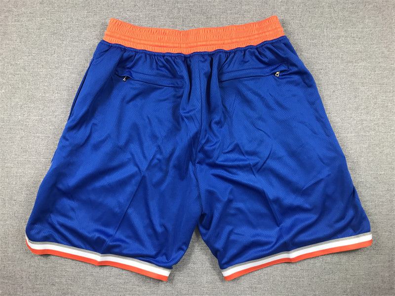 Men's New York Knicks Blue Icon Edition Pocket Shorts