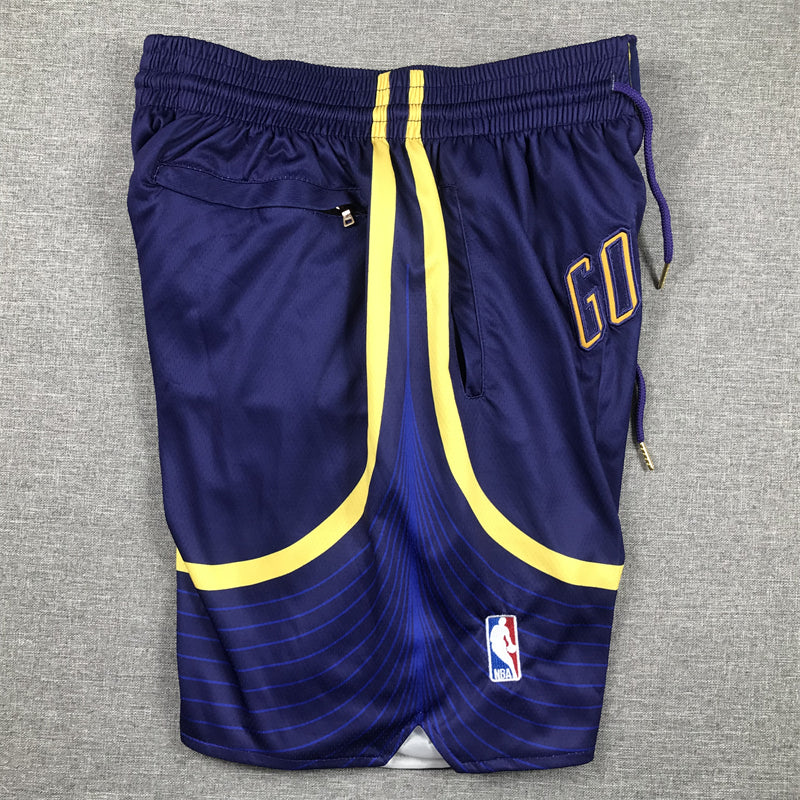 Men's Golden State Warriors Navy Statement Edition Pocket Shorts