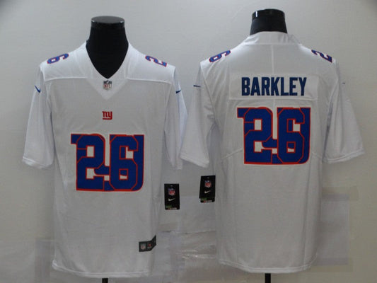 Men's New York Giants #26 Saquon Barkley White Player Jersey