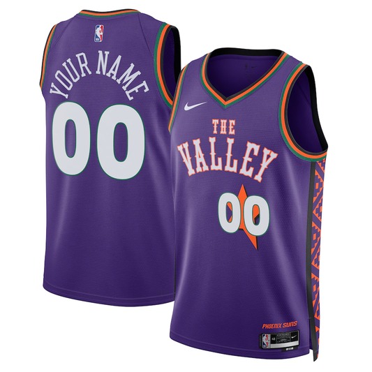 Men's Phoenix Suns Purple 2024/25 Custom Swingman Jersey - City Edition