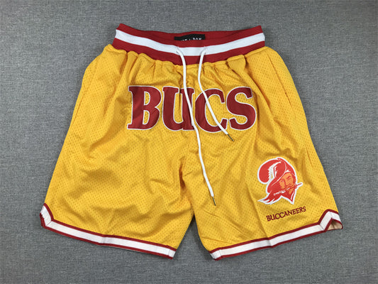 Men's Tampa Bay Buccaneers Yellow Pocket Shorts