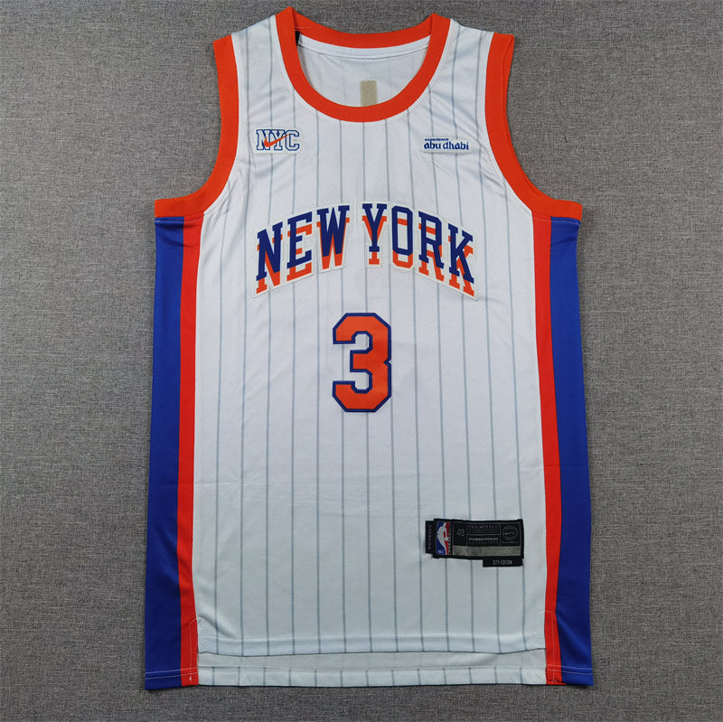 Men's New York Knicks Josh Hart #3 White 2024/25 Swingman Player Jersey - City Edition