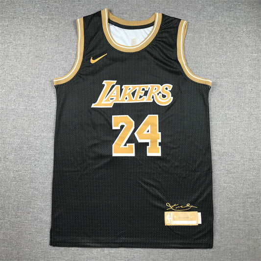 Men's Los Angeles Lakers Kobe Bryant #24 Black Select Series Swingman Jersey