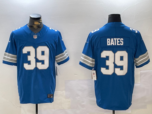 Men's Detroit Lions Jake Bates #39 Blue Team Game Jersey