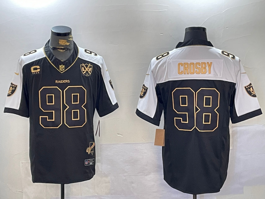 Men's Las Vegas Raiders Maxx Crosby #98 Black Alternate Game Player Jersey