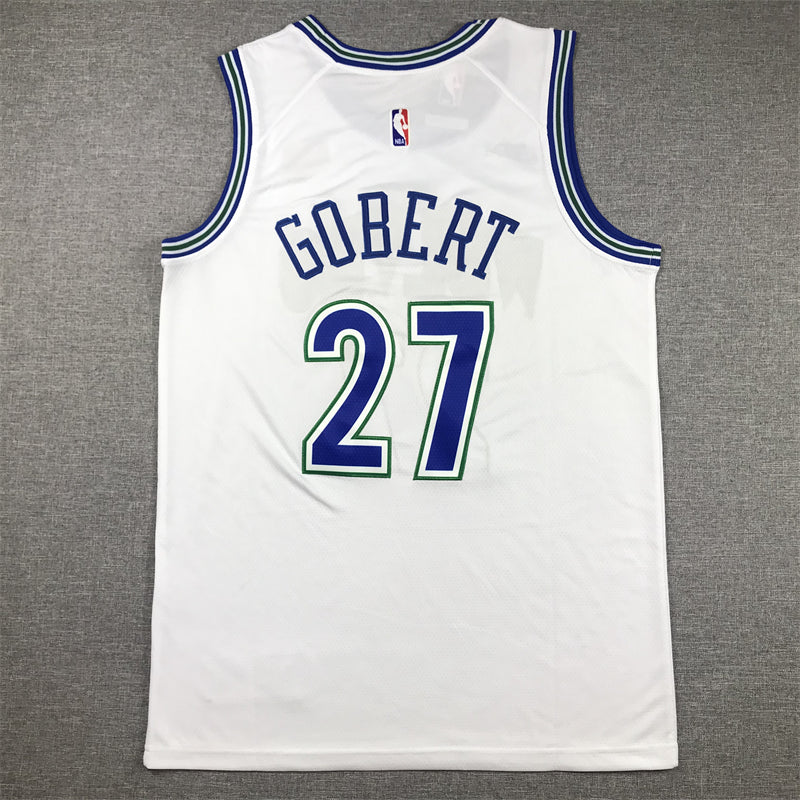 Men's Minnesota Timberwolves Rudy Gobert #27 White Swingman Player Jersey