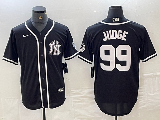 Men's New York Yankees Aaron Judge #99 Black Limited Jersey