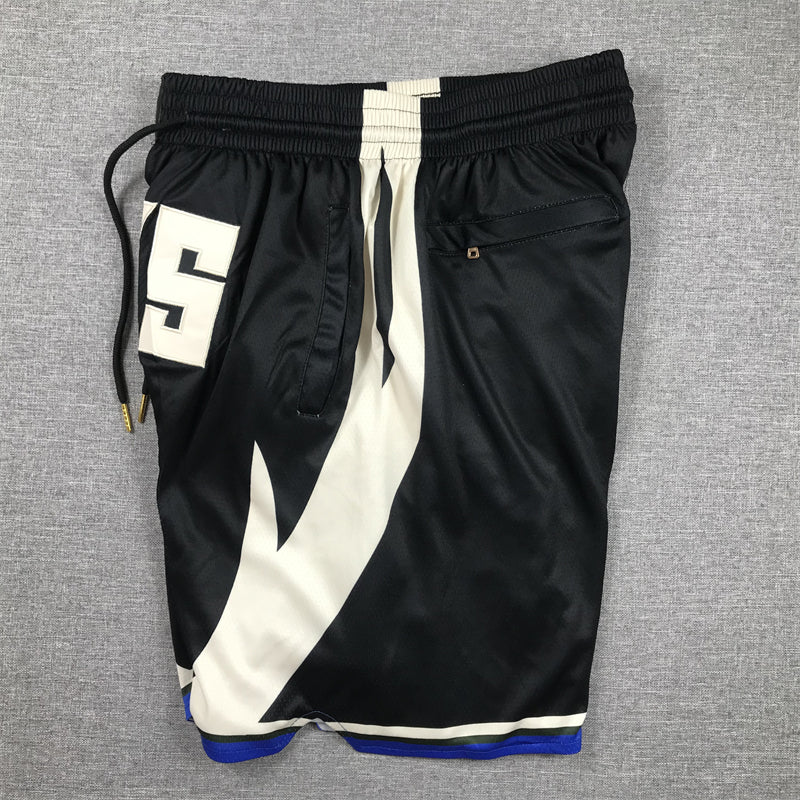 Men's Milwaukee Bucks Black Statement Edition Pocket Shorts