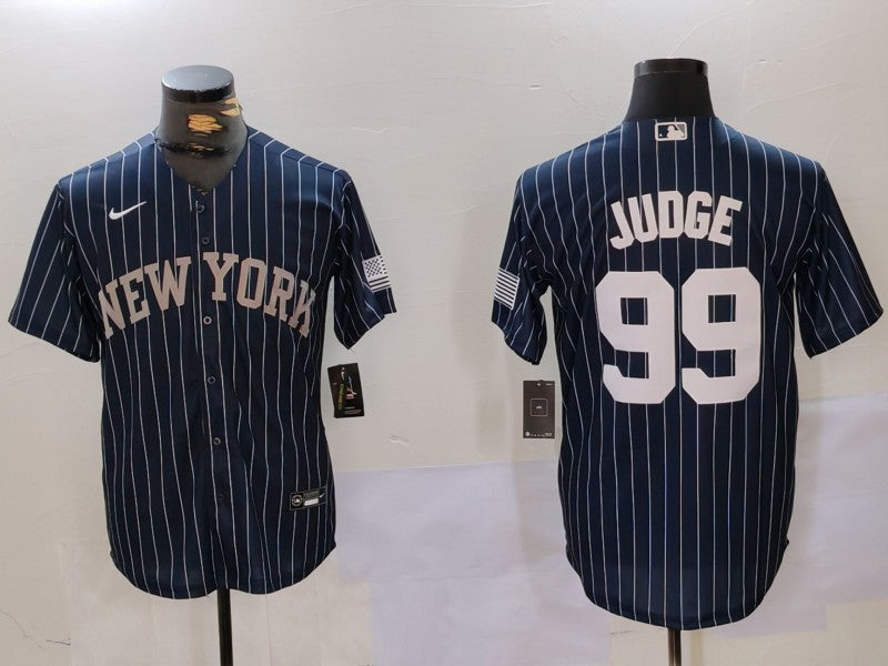 Men's New York Yankees Aaron Judge #99 Navy Player Jersey