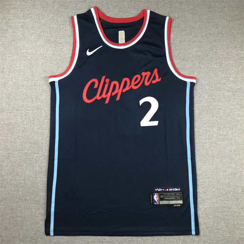 Men's LA Clippers Kawhi Leonard #2 Navy Swingman Player Jersey