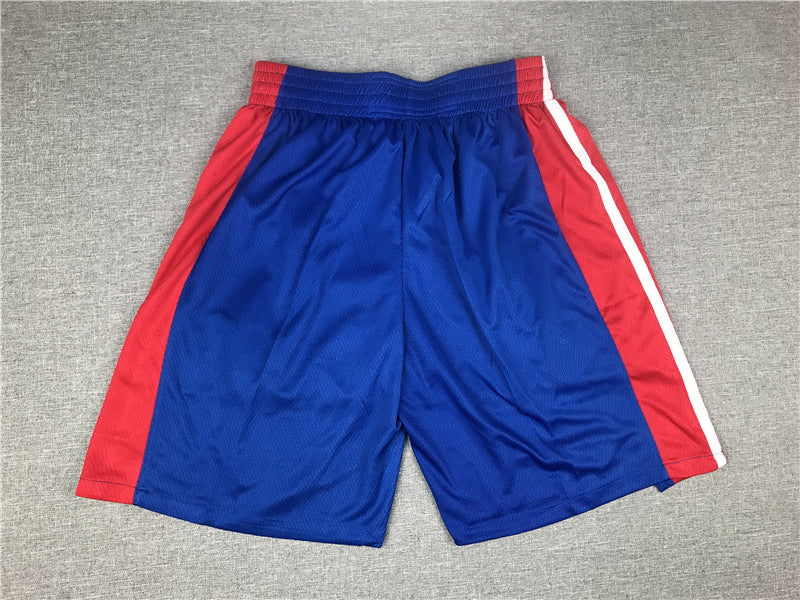 Men's Detroit Pistons Blue Pocket Shorts