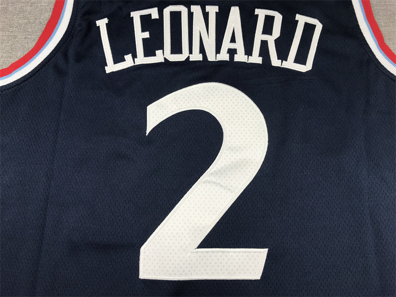 Men's LA Clippers Kawhi Leonard #2 Navy Swingman Player Jersey