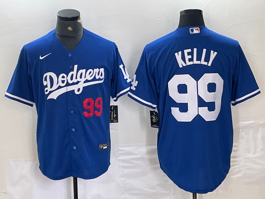 Men's Los Angeles Dodgers Joe Kelly #99 Blue Replica Player Jersey