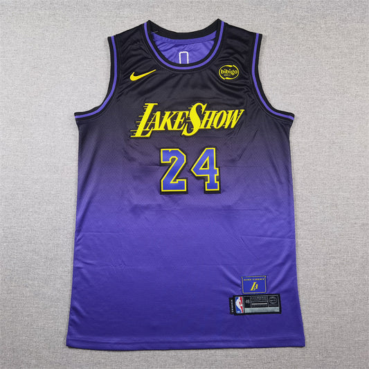 Men's Los Angeles Lakers Kobe Bryant #24 Purple 2024/25 Swingman Jersey - City Edition