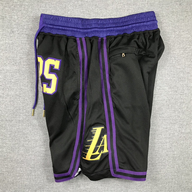 Men's Los Angeles Lakers Black 2023/24 Pocket Shorts City Edition