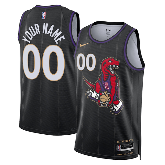 Men's Toronto Raptors Black 2024/25 Custom Swingman Jersey - City Edition