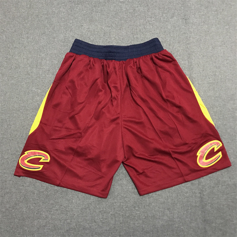 Men's Cleveland Cavaliers Wine Basketball Shorts