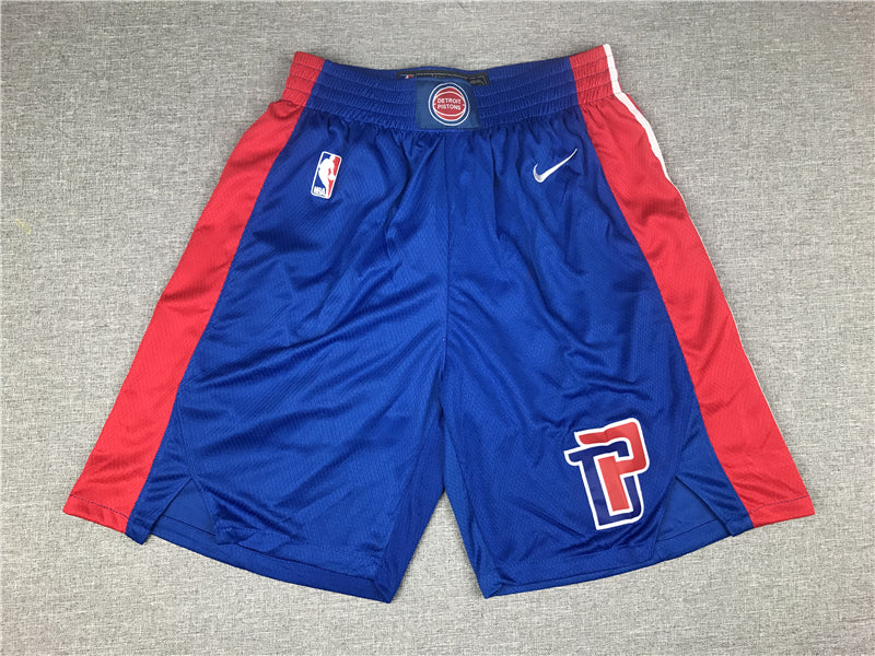 Men's Detroit Pistons Blue Pocket Shorts