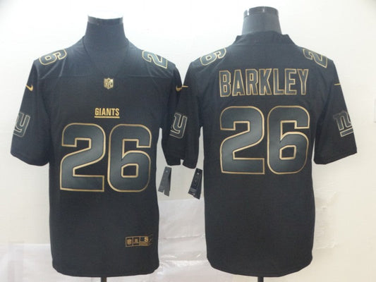 Men's New York Giants Saquon Barkley #26 Black Game Fashion Jersey