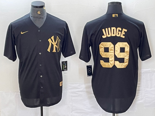 Men's New York Yankees Aaron Judge #99 Black Limited Player Jersey