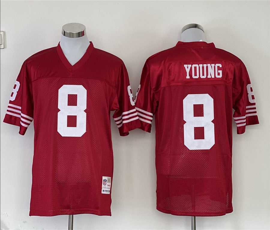 Men's San Francisco 49ers Steve Young Mitchell & Ness Scarlet Legacy Replica Jersey