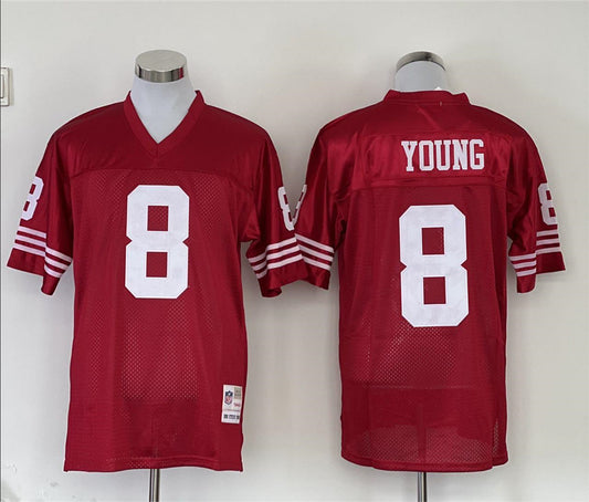 Men's San Francisco 49ers Steve Young Mitchell & Ness Scarlet Legacy Replica Jersey